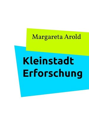 cover image of Kleinstadt Erforschung